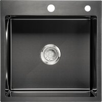 Кухонная мойка Saniteco 5050 PVD (с сифоном, дозатором и коландером)