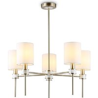 Подвесная люстра Ambrella light LH72371/5 DBS/WH (темная латунь/белый)