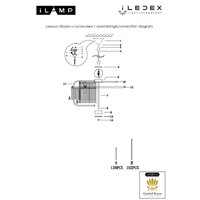 Подвесная люстра iLamp Qeens P9574-6 CR+CL