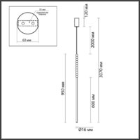 Подвесная люстра Odeon Light Monella 6639/12L