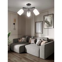 Припотолочная люстра Aitin Pro НПБ 02-3x60-101 N5959/3 (кофе/хром)