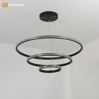 Подвесная люстра Estares Akrilika slim 70W 3R-APP-600x1100-BLACK/CLEAR-220-IP20