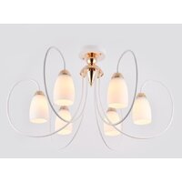Припотолочная люстра Ambrella light Traditional TR3120/6 WH/GD
