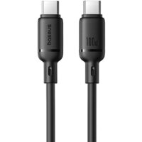 Кабель Baseus Silky Series Fast Charging Cable 100W USB Type-C - USB Type-C (1 м, черный)