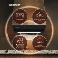 Кухонная вытяжка Weissgauff BOX 900 Remove Touch Black Glass