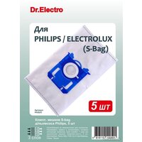 Комплект одноразовых мешков Dr.Electro PH3D/5 (Philips S-bag)