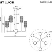Подвесная люстра ST Luce SL1240.303.06