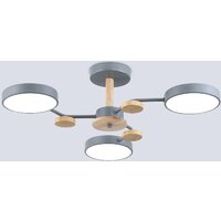 Подвесная люстра Hotpoint FL4856/3 GR/WD (серый/дерево)