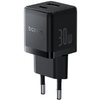 Сетевое зарядное Baseus Palm Fast Charger C+U 30W EU P1011160A113-00 (черный)