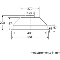 Кухонная вытяжка Bosch Serie 2 DLN52AC70