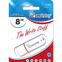 USB Flash SmartBuy Crown 8Gb White (SB8GBCRW-W)