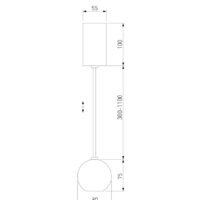 Люстра средней высоты Elektrostandard 50215/1 LED (хром)