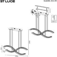 Подвесная люстра ST Luce SL6206.303.44