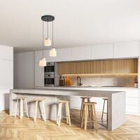 Подвесная люстра Escada 1173/3S (черный/белый)