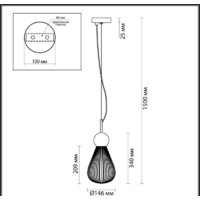 Подвесная люстра Odeon Light Elica 5418/1