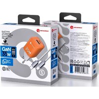 Адаптер питания Atomic Crystal G351 GAN 35W USB Type-C (оранжевый)