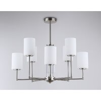 Подвесная люстра Ambrella light LH56213/8 SN/FR (никель/белый матовый)