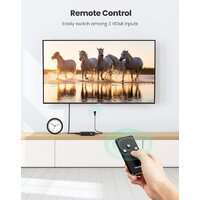 Переключатель Ugreen CM332 80125 4 x HDMI (с пультом ДУ, черный)