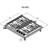 Варочная панель Korting HG 6302 CTB