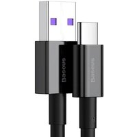 Кабель Baseus CATYS-A01 USB Type-A - USB Type-C (2 м, черный)