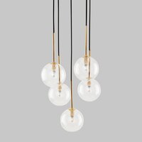 Подвесная люстра TK Lighting Nilos 5943 (золото/черный)