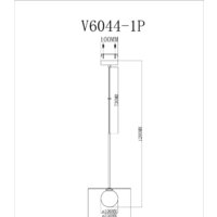 Подвесная люстра Moderli Scrumbel V6044-1P