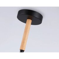 Подвесная люстра Ambrella light Traditional TR80488/6 BK/LW (черный/светлое дерево)
