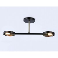 Люстра средней высоты Ambrella light Traditional TR8225/2 BK/SB (черный/бронза)