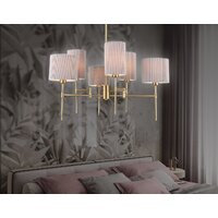 Подвесная люстра Ambrella light LH72381/6 BS/GR (латунь/серый)