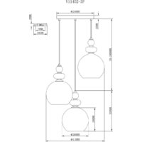 Подвесная люстра Moderli Tamina V11402-3P