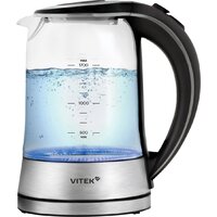 Электрический чайник Vitek VT-WK1009 (черный/серый)