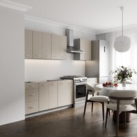 Готовая кухня Кортекс-мебель Корнелия Лира 2.2 без столешницы (капучино)