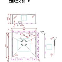 Кухонная мойка ZorG Zerox 51 IF PVD Gunblack