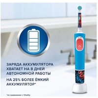 Электрическая зубная щетка Oral-B Vitality Pro Kids Spiderman D103.413.2K