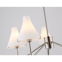 Подвесная люстра Ambrella light LH57123/5 SN/FR (никель/белый матовый)