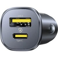 Автомобильное зарядное Baseus GoTrip Car Charger C+U 30W C00072300123-00 (черный)