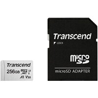 Карта памяти Transcend microSDXC 300S 256GB (с адаптером)