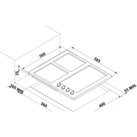 Варочная панель Korting HG630CTSB