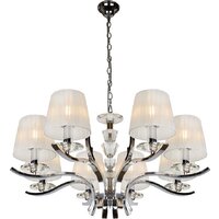 Подвесная люстра iLamp Omega RM5231/8 (хром)