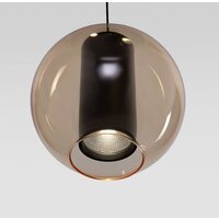 Подвесная люстра Евросвет 50258/3 LED дымчатый/ бежевый/ шоколад