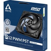 Вентилятор для корпуса Arctic P12 PWM PST ACFAN00120A (черный)