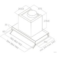Кухонная вытяжка Elica Boxin LX/IX/A/60 PRF0114760A