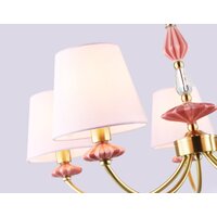 Подвесная люстра Ambrella light LH75024/5 GD/PI (золото/розовый)