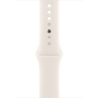 Умные часы Apple Watch Series 10 46 мм (алюминиевый корпус, розовое золото/звездный свет, спортивный силиконовый ремешок M/L)