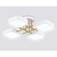 Припотолочная люстра Ambrella light FL516341/4 WH/GD (белый/золото)