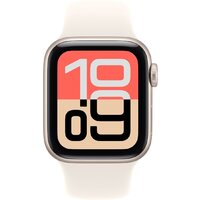 Умные часы Apple Watch SE 3 40 мм (алюминиевый корпус, звездный свет/звездный свет, спортивный силиконовый ремешок S/M)