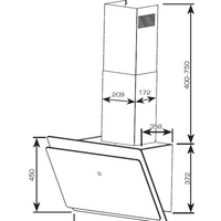 Кухонная вытяжка CENTEK CT-1830-60 (черный)