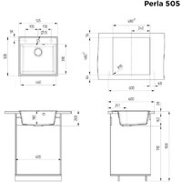 Кухонная мойка MAUNFELD Perla 505 MFQS-505LBG