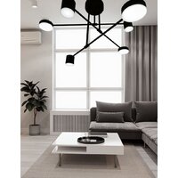 Люстра средней высоты Mirastyle Диод XL-21015/3+3 BK