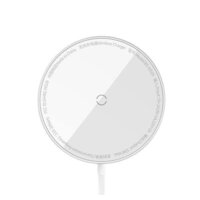 Беспроводное зарядное Baseus Simple Mini3 Magnetic Wireless Charger 15W CCJJ040012 (белый)